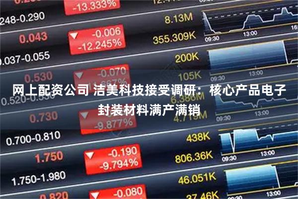 网上配资公司 洁美科技接受调研：核心产品电子封装材料满产满销